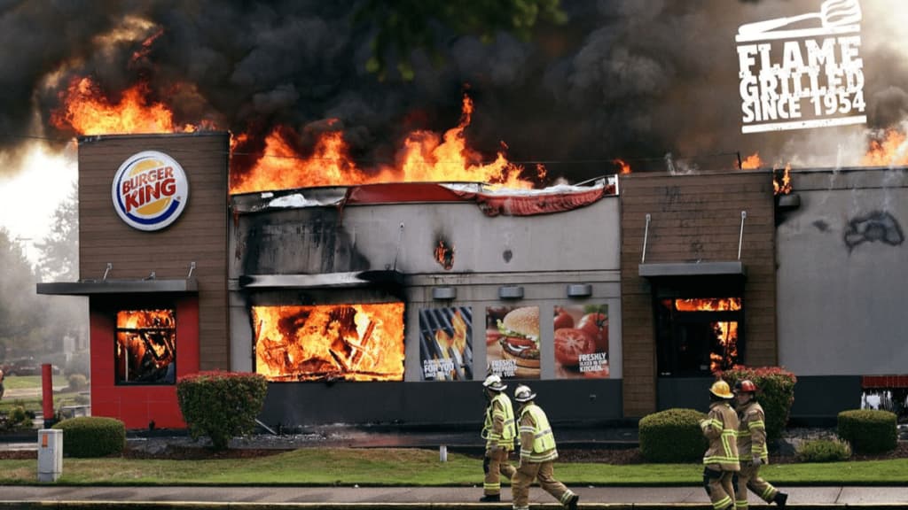 Burger King: Nướng lửa