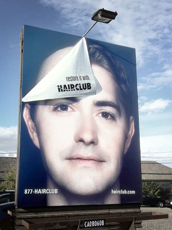 Quảng cáo Billboard của Hairclub