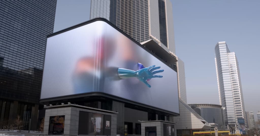 Quảng cáo màn hình LED với hiệu ứng 3D siêu chân thực