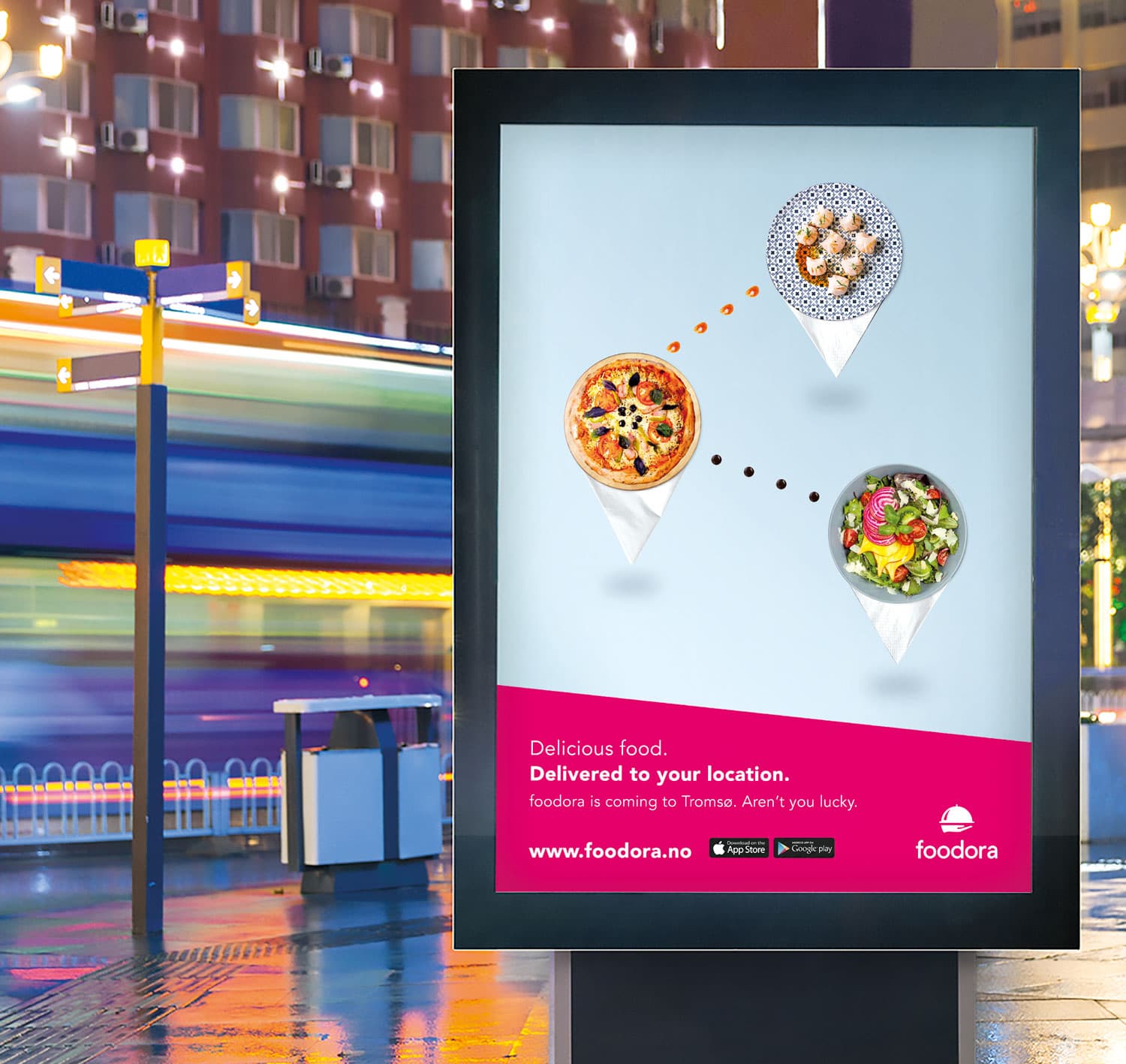 Foodora cùng chiến dịch quảng cáo kỹ thuật số ngoài trời có lập trình sáng tạo 