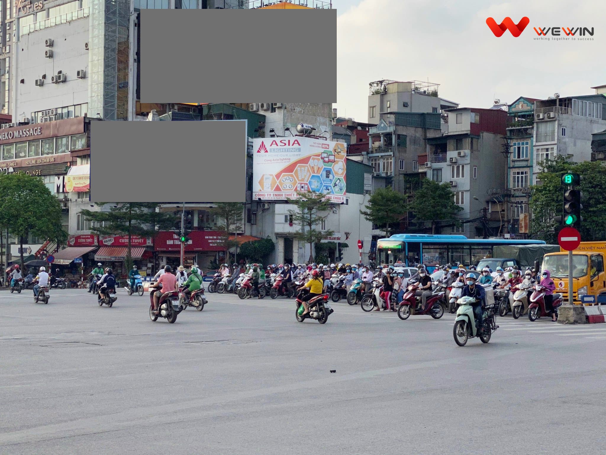 Quảng cáo billboard Asia lighting- Ô Chợ Dừa