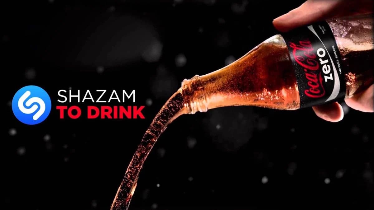 Chiến dịch Drinkable Billboard của Coke Zero kết hợp cùng ứng dụng Shazam