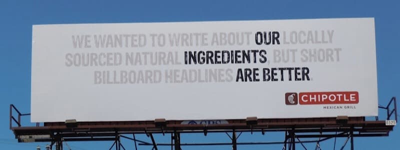 Sử dụng thông điệp tương phản trên các biển quảng cáo Billboard 