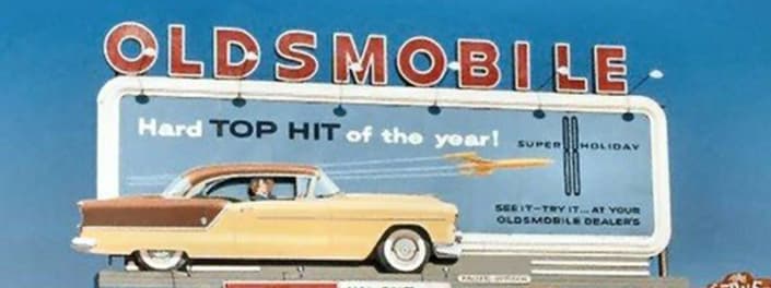 Billboard quảng cáo Oldsmobile tạo cảm giác 3D