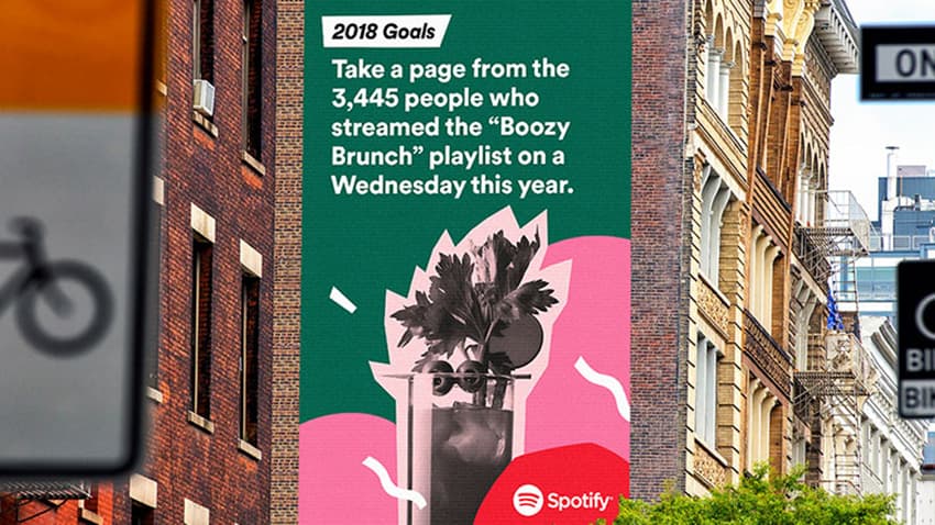 Spotify sử dụng Big Data trong chiến dịch quảng cáo Billboard của mình