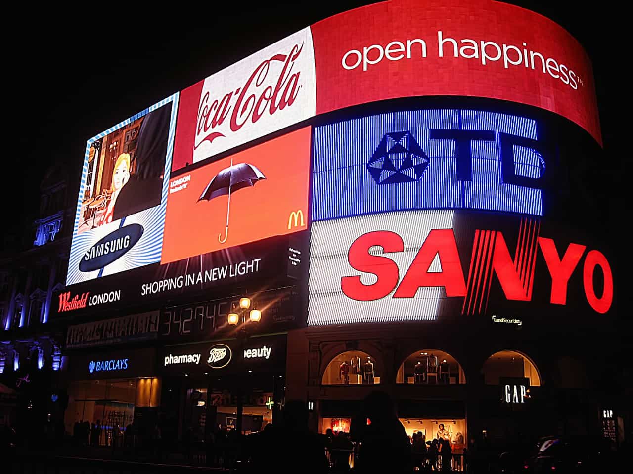 Quảng cáo digital billboard ở London