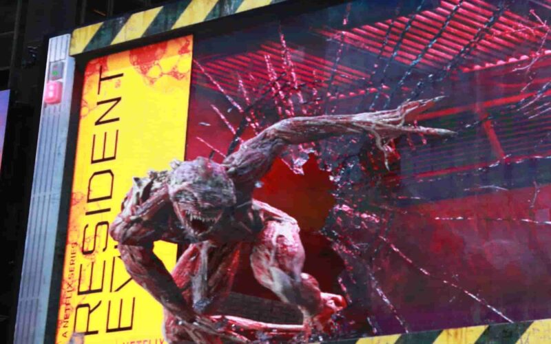Quảng cáo Resident Evil đặt tại Quảng trường Thời đại 