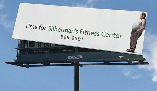 Biển quảng cáo Silberman’s Fitness