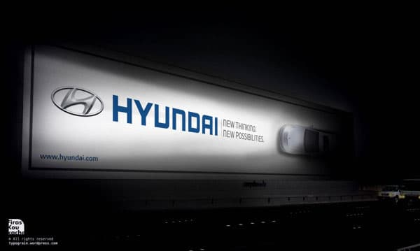 Biển quảng cáo sáng tạo của Hyundai